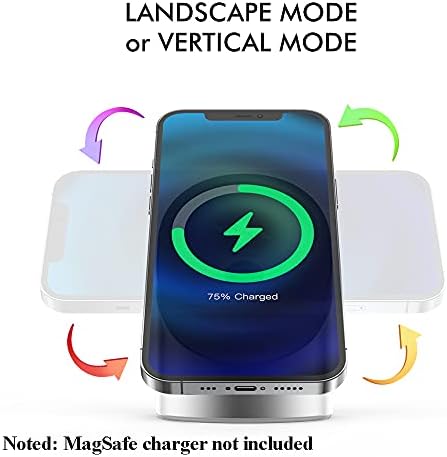 lowgeeker MagSafe Şarj için Standı, Alüminyum Telefon MagSafe Aksesuarları için Montaj Tutucu Standı iPhone 12 Pro Max ile Uyumlu,