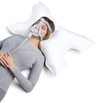 Amaca Yönelik Yastıklarla CPAP Yastık-Soğutma Kumaşlı Jumbo Boyut-Konturlu Kesiklere Sahip Benzersiz Tasarım-Kapaklı Hipoalerjenik