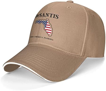 KATAKU Yapmak Amerika Florida-Desantis 2024 beyzbol şapkası Erkek Kadın Düz Ayarlanabilir Dimi Düşük Profil Şapka
