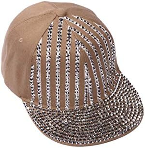 ChicHeadwear Bayan Payetli Çizgili Beyzbol Şapkası