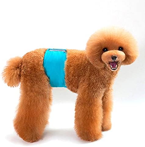 JDYC Yıkanabilir Nappy Külot Menstruasyon Bezi Erkek Köpek Pet Kısa Göbek Wrap Band Fizyolojik Iç Çamaşırı Köpek Külot(Yeşil