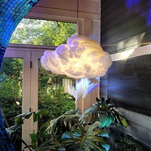 DIY Kabarık Pamuk bulut ışık bulut Lamba LED Gece Lambası Çocuk Kız Odası için, el yapımı yüzen Bulutlar Gece lambası, odanız