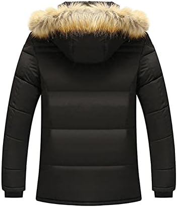 MTENG erkek Kış balon ceket Kalınlaşmak Kürklü Sıcak Su Geçirmez Kapitone Kar Ceket Parka kapüşonlu ceket