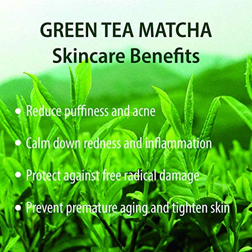 Hebepe Yeşil Çay Matcha Mineral Yağ İçeren Yüz Detoks Kil Maskesi, Kuruyana Kadar Yıkayın, Derinlemesine Temizleyin, Nemlendirin,