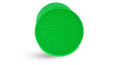 13 Dram Menteşe Üstü Konteynerler, Yeşil Polipropilen Plastik Pop Üst Şişeler