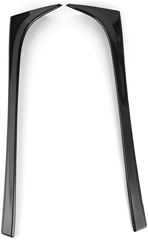 2 adet Arka Pencere Spoiler Yan Kanat Ayar Kapağı Otomobil Araç Modifikasyonu Karbon Fiber/Parlak Siyah Stil MK7 GTD R 2014 ıçin