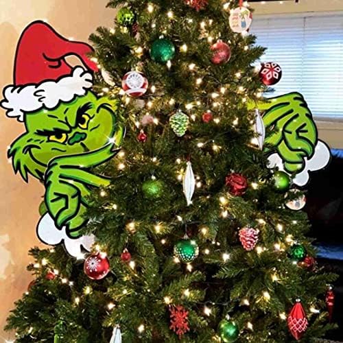Grinch Çalmak Noel Yard Burcu, Grinch Ağacı Topper Kol Baş ve Bacaklar, Noel Elf Vücut Ağacı Süslemeleri, yenilik Komik Çim Dekorasyon