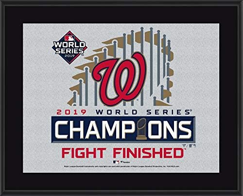 Washington Nationals 2019 Dünya Serisi Şampiyonları 10.5 x 13 Yüceltilmiş Plak-MLB Takım Plaketleri ve Kolajları