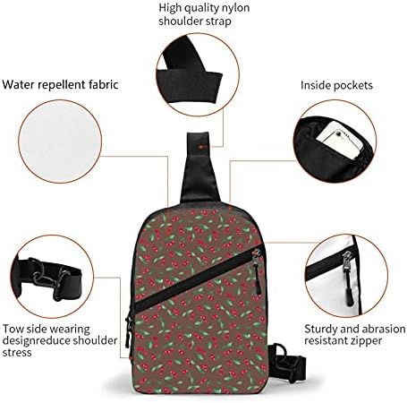 Kiraz çok amaçlı rahat göğüs paketi omuz çantası sırt çantası seyahat yürüyüş spor için