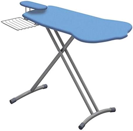 WERTYU ütü masası ütü masası ütü masası Ev Katlanır ütü masası ile Demir Raf Yüksekliği Ayarlanabilir (Renk: Mavi)
