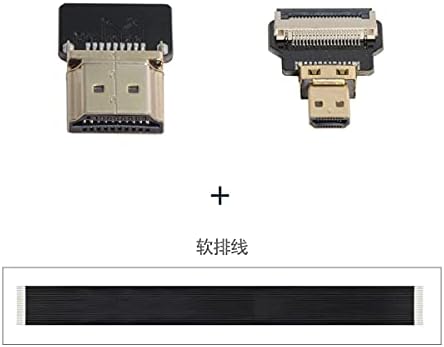 Konnektörler Chenyang Mikro HDMI Uyumlu Erkek CY CYFPV HDMI Uyumlu Erkek Uzatma FPV HDTV Anten için FPC Düz Kablo 1080 P - (Kablo