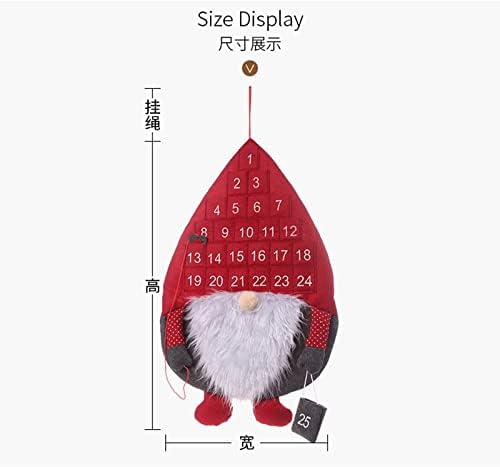 SİYAH DAİRE Noel Advent Takvimi Santa peluş Bebek Keçe Geri Sayım Takvim Noel Noel Duvar Ev Asılı Dekorasyon Yıl EJL-4871