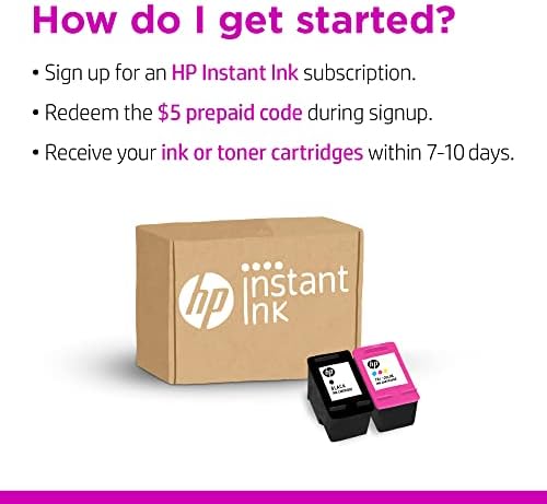 HP Instant Ink 5 $Ön Ödemeli Kart-Akıllı Mürekkep ve Toner Abonelik Hizmeti
