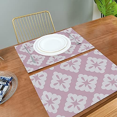 YUEND Placemats ısıya dayanıklı dayanıklı Masa paspaslar Kaymaz Mutfak ev yemek masası için 1 ADET, japon basit Kiraz çiçeği