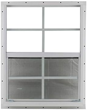 24 X 27 Döken Pencere Alüminyum Çerçeve Beyaz Gömme Güvenlik / TEMPERD Cam Depolama Hangarları Oyun Evi Ağaç Evi