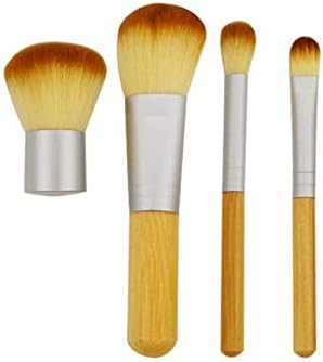 GANFANREN 4 PCS Bambu Fırça Fondöten Fırça makyaj Fırçalar Kozmetik Yüz pudra fırçası için Makyaj Güzellik Aracı
