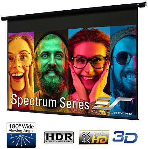 Elite Ekranlar 142 Spektrum Elektrik Motorlu projektör ekranı ile Çok Boy Oranı Fonksiyonu Diag 16: 10 & 138-inç Diag 16: 9,