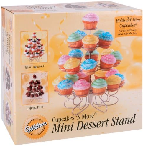 Wilton Cupcakes 'N More Mini Tatlı Standı-Gümüş 10.5X9 24 Mini Kek Tutar