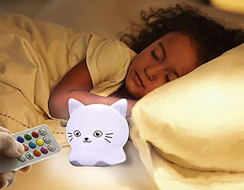 Kawaii Kedi LED Kreş Lambası / Çocuk Gece Lambası PACEFİC / Bebek Eşyaları / Kadınlar için Hediyeler Genç Kızlar / Sevimli Kitty