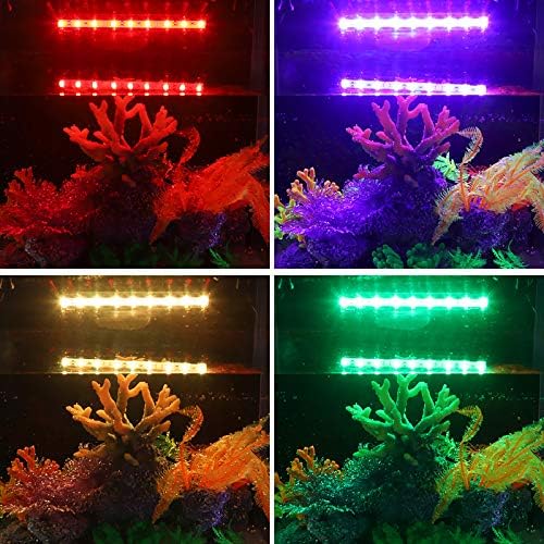 Yedi Usta LED Dalgıç Akvaryum ışık balık Tankı Renk Değiştirme Aydınlatma Uzaktan Kumanda ve Manuel Kontrol ile (7)