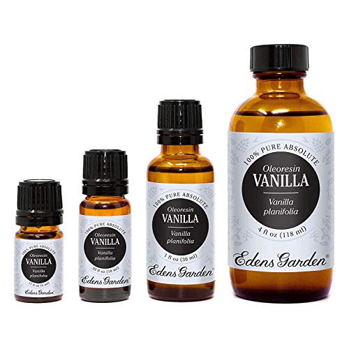 Vanilya Oleoresin (%100 Saf, Seyreltilmemiş Terapötik/En İyi Sınıf) Edens Garden'dan Premium Aromaterapi Yağları (Değer Paketi)