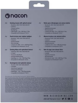 Nacon GM-110 Optik Oyun Faresi Kırmızı