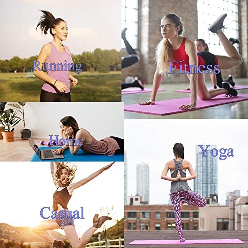 OPİBOO kadın Egzersiz Tops Aç-Geri Yoga Gömlek Kolsuz Nefes Atletik Spor Koşu Tank Kadınlar için Tops