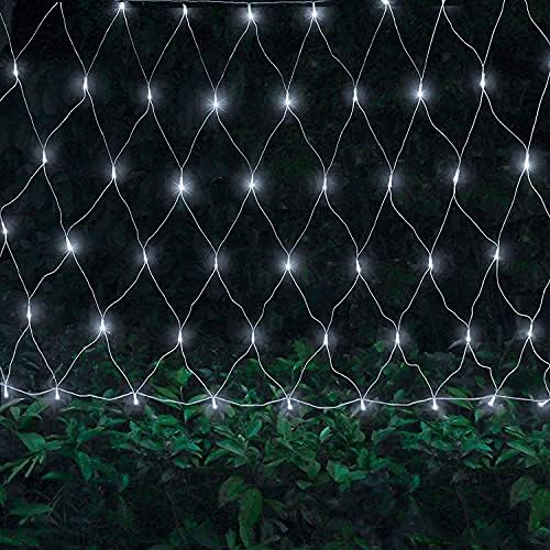 FOVKP-açık Net ışıkları, 19.7 FT x 13FT 880 LED peri dize ışık 8 aydınlatma modları, bahçe ağacı çalılar süslemeleri, kapalı