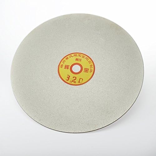 uxcell 180mm 7-inç Kum 1200 Elmas Kaplı Düz Tur Disk Tekerlek Taşlama Zımpara Disk