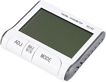 DyAn Dijital LCD Termometre, Dijital LCD Kapalı Termometre Higrometre Oda Sıcaklığı Nem Ölçer Saat