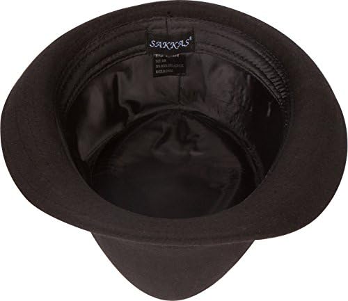 Sakkas Unisex Yapılandırılmış Yün Fedora Kış Şapka (3 Renk)