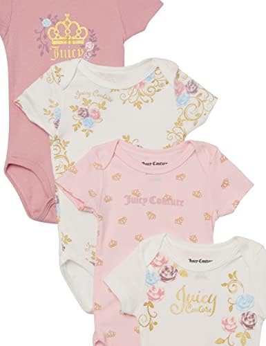 Juicy Couture bebek-kız 4 Parça Paketi Bodysuits