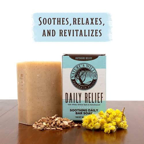 Nature's Willow Daily Relief-Yatıştırıcı Günlük Bar Sabunu-Doğal Olarak Canlandırır ve Rahatlatır-1 bar, 4 oz