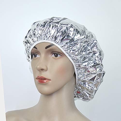 ccHuDE 7 adet alüminyum ısıtmalı saç bakımı kap su geçirmez Salon Spa kap duş şapka buhar kap saç boyası kap
