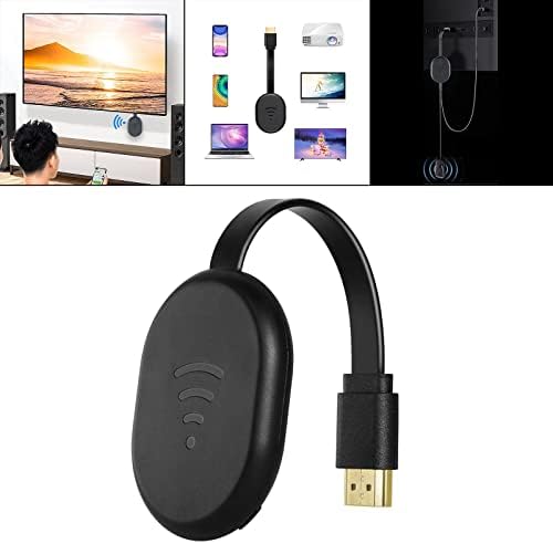 YouTube Paylaşımı için Baoblaze Kablosuz HDMI Adaptörü 5G 2.4 G E38 Mini 4K WiFi Ekran Dongle-Siyah