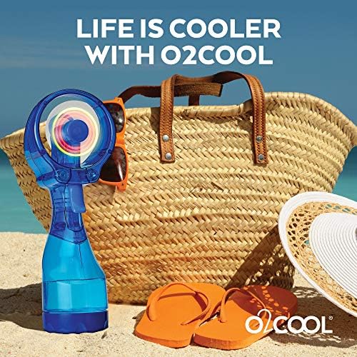 O2COOL Deluxe Buğulanma Fanı, LED Koyu Mavi