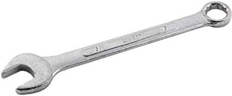 X-DREE Tamirci Metal Açık Uçlu Kutu Uçlu Kombinasyon Anahtarı Onarım Aracı Gümüş Ton 19mm (Tamirci Metal Açık Uçlu Herramienta