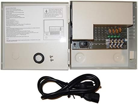 EVERTECH (PB04-03P) 4 Kanal 3 Amper PTC Sigorta CCTV DVR Güvenlik Kamerası Metal Güç Kaynağı Kutusu