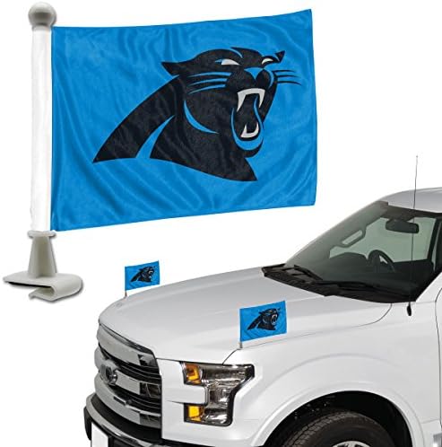 FANMATS ProMark NFL Carolina Panthers Bayrak Seti 2 Parçalı Büyükelçi Tarzı, Takım Rengi, Bir Boyut