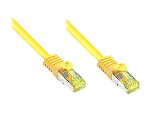 Kabelmeister Meister 36342 Cat7 Ethernet 10 Gigabit/LAN Yama Kablosu Cat 6 A Snagless RNS / Çift Korumalı Fişler 0.15 m-Bakır