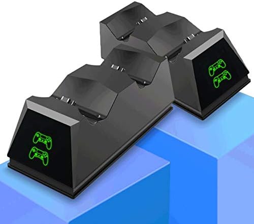 sillervan Oyun Denetleyicisi Şarj için PS4-Çift Soket Gamepad Şarj İstasyonu için X / S / Elite - LED şarj edilebilir pil Paketleri