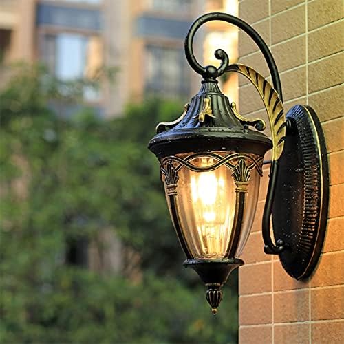 MGJX Antik avrupa Vintage duvar lambası açık su geçirmez paslanmaz bahçe duvar aplik Dış balkon süslemeleri sundurma ışıkları