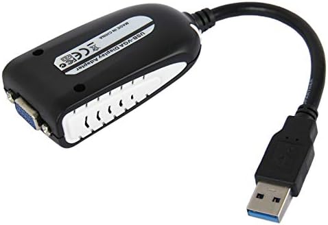 Ağ Bakım Araçları,Tamamen uygun ve İş USB 3.0 VGA Ekran Adaptörü, Çözünürlük: 1920x1080(Siyah), hafif ve Güzel, Taşıması kolay.