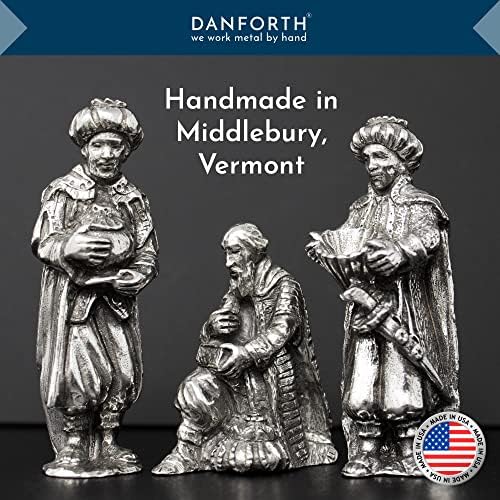 Danforth The Three Kings Doğuş Seti-El İşi Kalaylı Doğuş Bilgeleri Figürleri-Made in USA