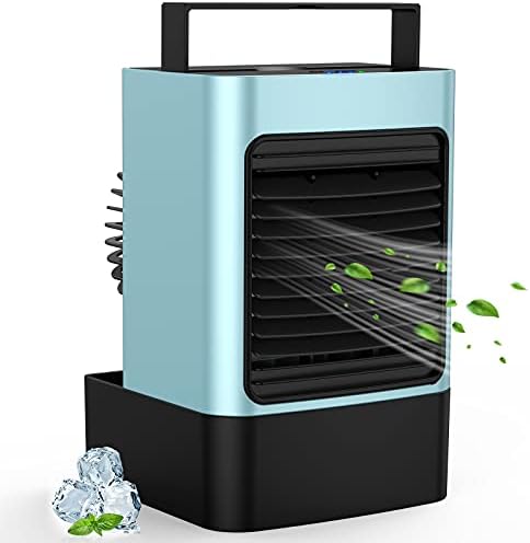 Taşınabilir Klima Fanı, Kişisel Uzay Hava Soğutucu Mini Evaporatif Soğutucu Sessiz masa fanı, nemlendirici Misting Fan Ev Ofis