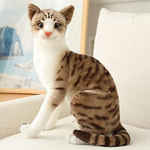 BAUT Simülasyon Kedi Peluş Yastık, süper Gerçekçi Kedi Doldurulmuş Hayvanlar peluş oyuncak Kedi Bebek Gerçekçi Pet Kedi Oyuncaklar
