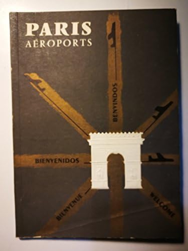 Orijinal Vintage 1956 Paris Havaalanı Aeroports Turizm Turizm Şehir Rehberi