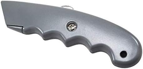 Elitexion Klasik Geri Çekilebilir Maket Bıçağı Kutusu Kesici ile Parmak Kavrama-Ağır Vücut ve Alaşım Çelik Bıçak-Keskin, Dayanıklı