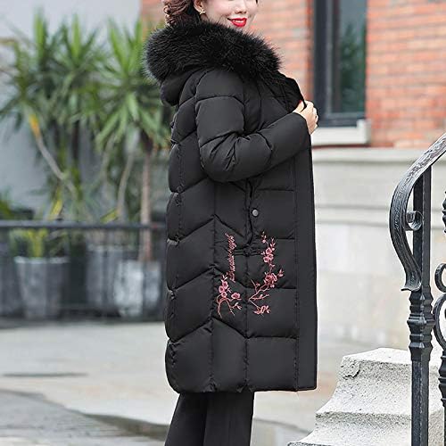 Bayan kış artı boyutu ceket orta uzunlukta ince yastıklı pamuk ceket bayanlar sıcak Hoodie dış giyim cepler ile