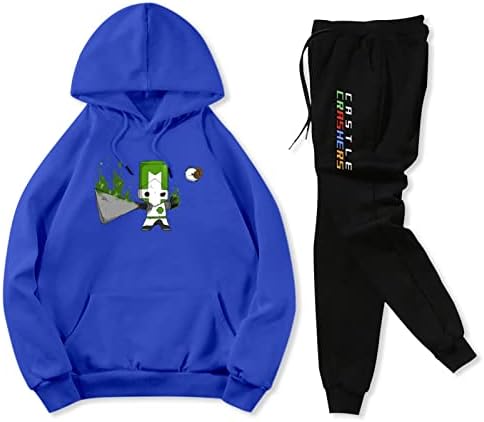 Oyun Komik Erkek Hoodies ve Pantolon Yenilik Çocuk Eşofman Set Kazak Koşu Sweatpants Karikatür Giysileri